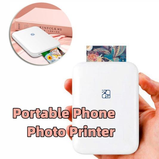 ᴵᴴ Color Photo Printer Portable Full Color Wireless Photo Printer USB Bluetooth Thermal Sublimation Printer