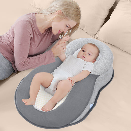 ᴵᴴ Newborn Kids Baby Pillow Safe Cotton Cushion Prevent Flat Infant Head Shape Sleep Pod Anti Roll Crib Nest Bedding Feeding