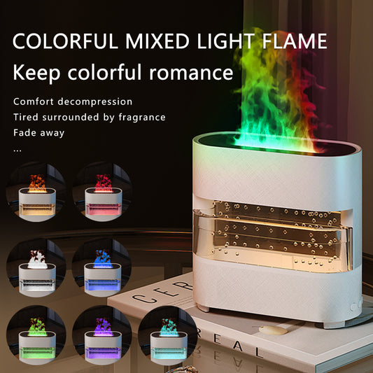 ᴵᴴ 2024 New Products Rain Cloud Fire Humidifier Water Drip Novedades 2024 Rain Water Diffuser Fire Flame Humidifier Aroma Diffuser