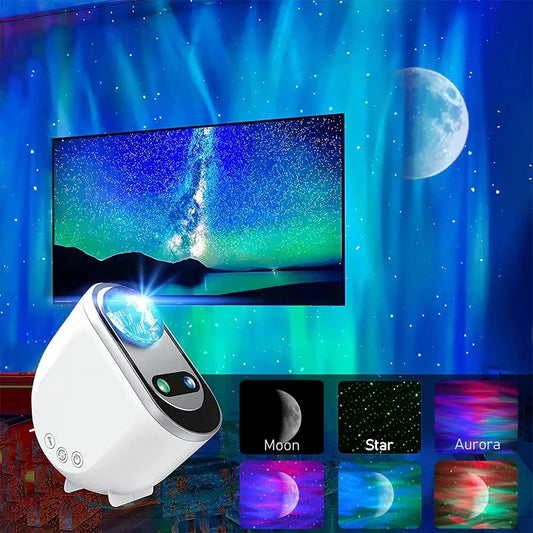 ᴵᴴ Aurora Borealis Starlight Projectors LED Galaxy Star Atmosphere Galaxy Night Light Home Bedroom Sky Moon Lamp Room Decor Gift